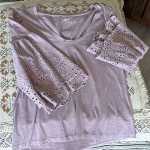American Eagle Women's Lavender Top